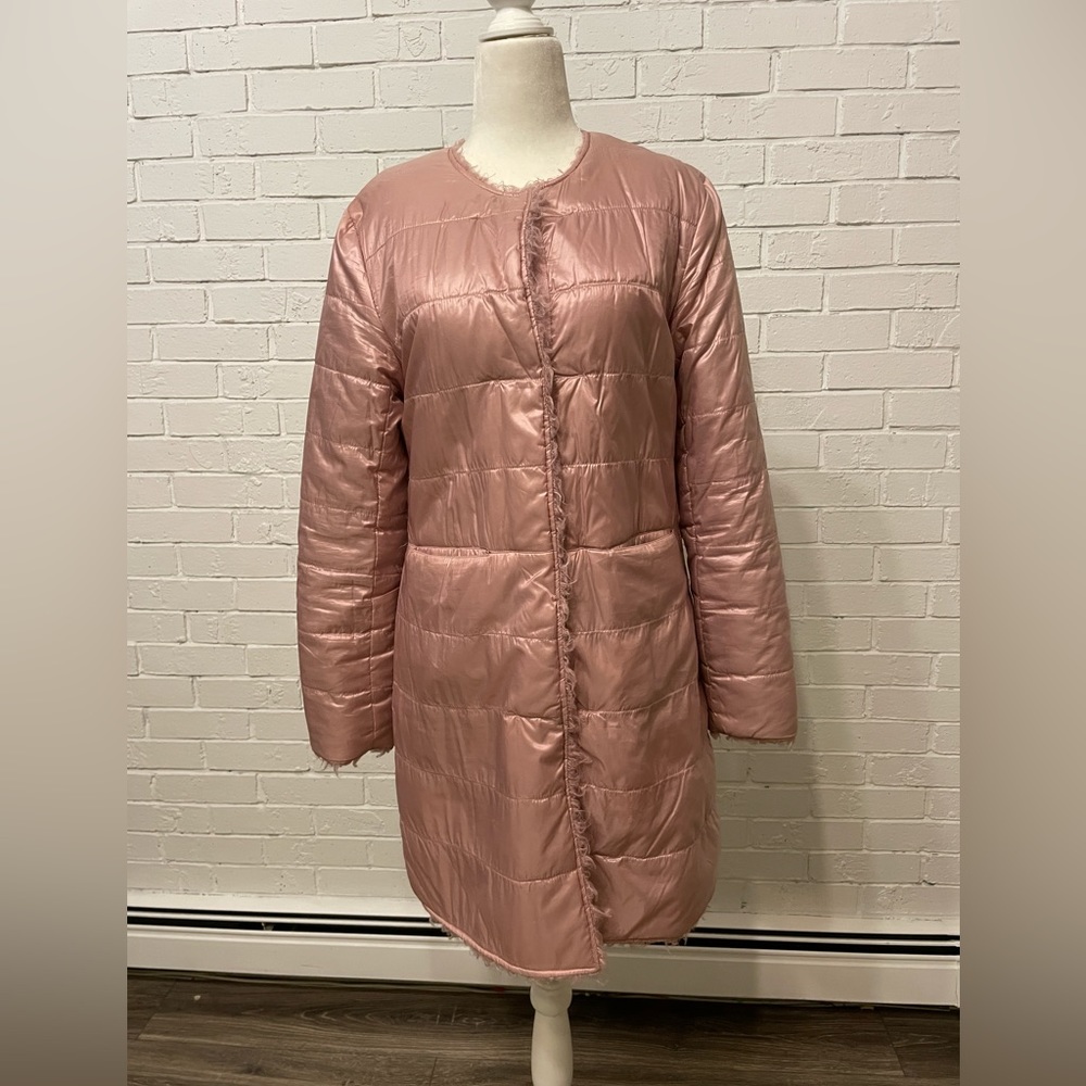 Reversible pink coat Via Spiga size S